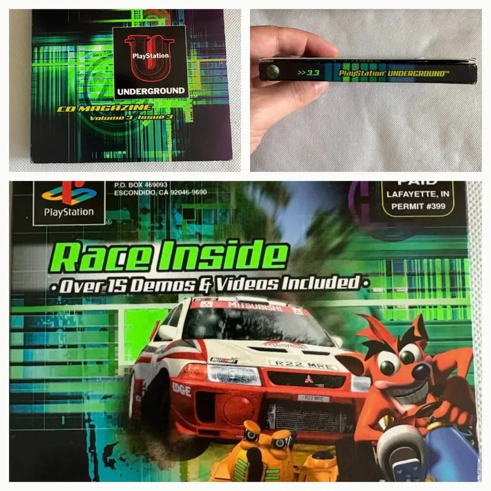 Sony Playstation 1 Underground Magazine 2.4 3.1 3.2 3.3 3.4 CIB Demo 1998/1999